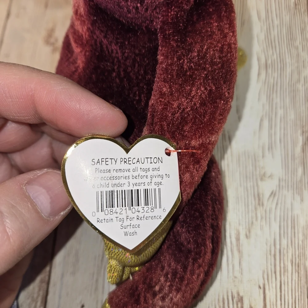 Plush Toy with Sparkly Gold Accents